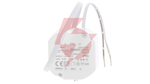 Zasilacz LED 24V DC 12W 0,5A IP65 /z zabezpieczeniami/ ZLDP 12-24YCL 19724-9019