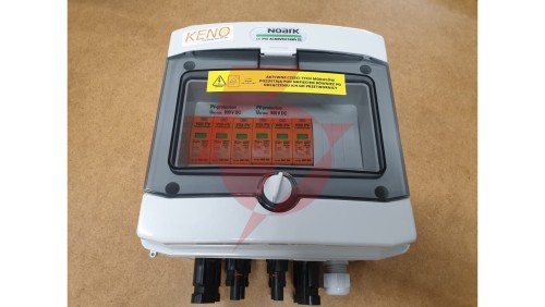 Skrzynka przyłączeniowa hermetyczna z ogranicznikiem przepięć DC, 1000V, typ 1+2, 2x łańcuch PV, 2x MPPT SH-6 DC