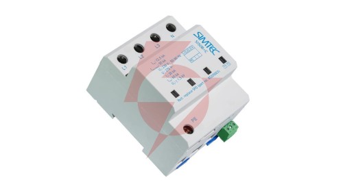 Ogranicznik przepięć Iskiernikowo-warystorowy 4P 50kA 230V SIMTEC SI50 B+C Typ T1+T2 szary 85205003