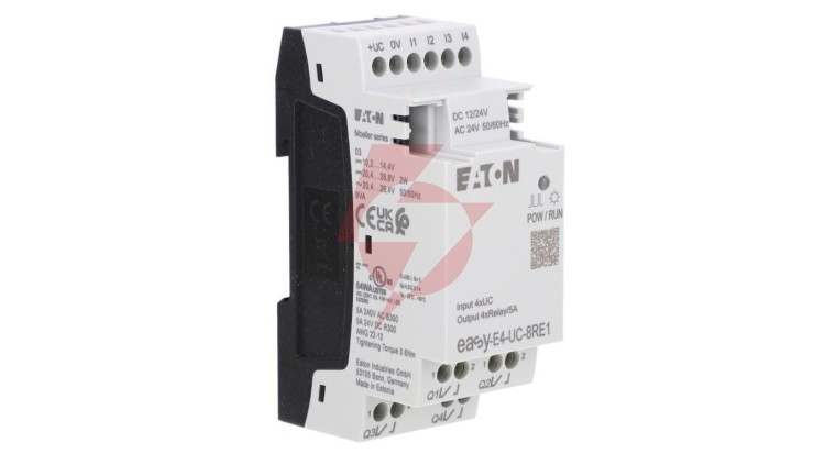 Rozszerzenie wejścia/wyjścia easyE4 12-24VDC 24VAC 4DI 4DO-R EASY-E4-UC-8RE1 197217