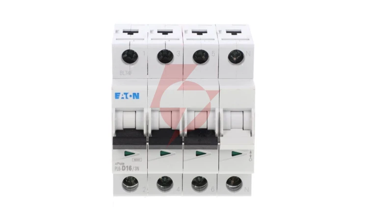 Wyłącznik nadprądowy 3P+N D 16A 6kA AC PL6-D16/3N 165035