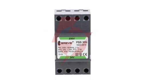 Transformator 1-fazowy modułowy bezpieczeństwa PSS 30N 230/ 24V 1,25A, na szynę DIN, IP20, Ta 40, 16024-9879