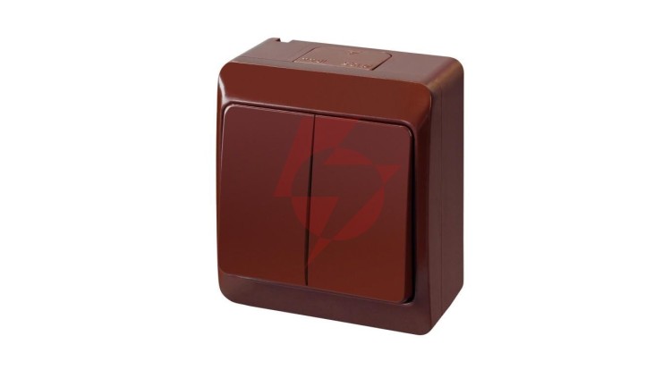 Hermes Łącznik świecznikowy hermetyczny IP44 brązowy ŁNT 0332-06
