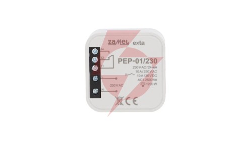 Przekaźnik elektromagnetyczny dopuszkowy 230VAC 10A PEP-01/230 EXT10000256