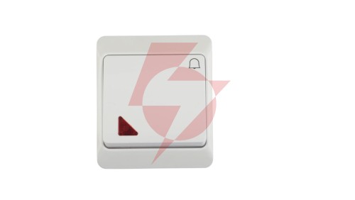 Hermes Przycisk /dzwonek/ IP44 biały ŁNT-1D+n 0347-02