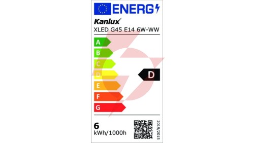 Żarówka LED E14 XLED G45 E14 6W-WW-M 810lm 2700K barwa ciepła 29628