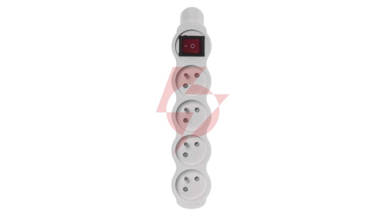 Gniazdo /rozgałęźnik/ do przedłużacza z wyłącznikem 4-gniazda z/u 16A białe P1400N