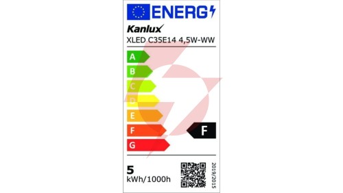 Żarówka LED E14 XLED C35E14 4,5W-WW 470lm 2700K barwa ciepła 29618