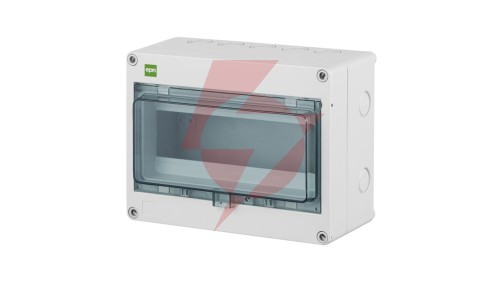 Rozdzielnica hermetyczna HERMETICA RN 1x8+2 400V AC 1000V DC PE+N dymny IP65 2204-01