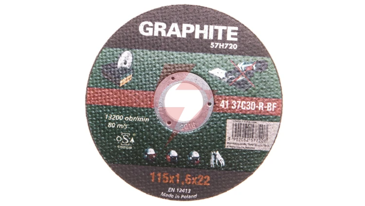 Tarcza tnąca do kamienia 115 x 1.6 x 22.2 mm, 41 37C30-R-BF