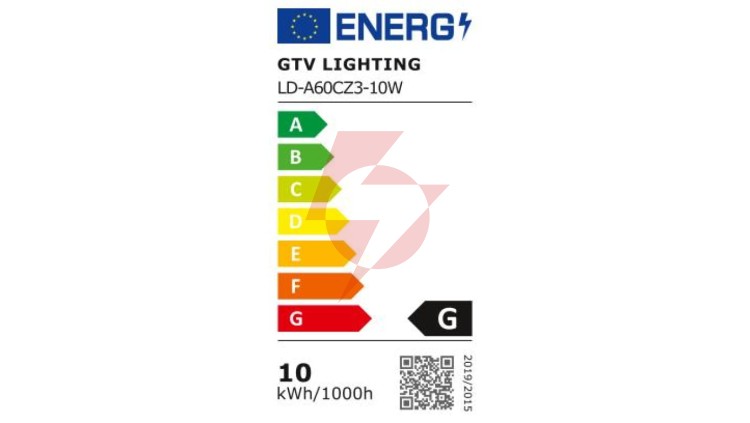Żarówka LED E27 A60 10W 810lm 3000K z czujnikiem zmierzchu AC220-240V 200st LD-A60CZ3-10W