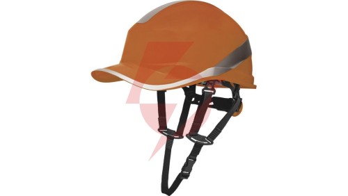 Hełm ochronny o kształcie czapeczki baseball kolor pomarańczowy DiAM5UPORFL