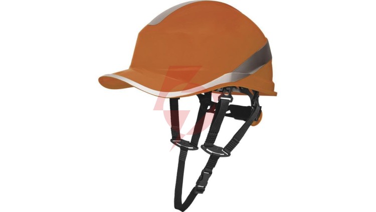 Hełm ochronny o kształcie czapeczki baseball kolor pomarańczowy DiAM5UPORFL