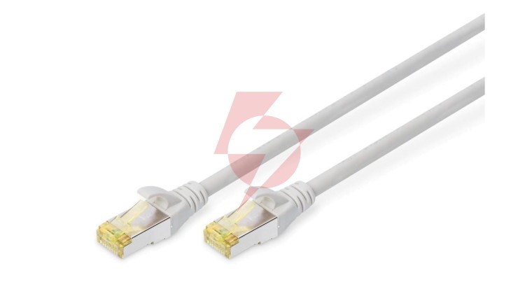 Patchcord RJ45/RJ45 S/FTP kat. 6A 3m AWG 27/7 LS0H szary DK-1644-A-030