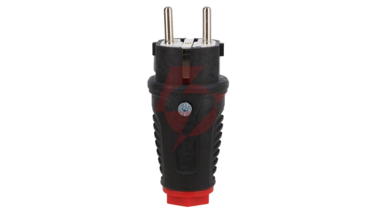 Wtyczka gumowa 16A 2P+Z 230V SCHUKO VDE IP54 /guma-poliamid/ TAURUS2 0511-sr