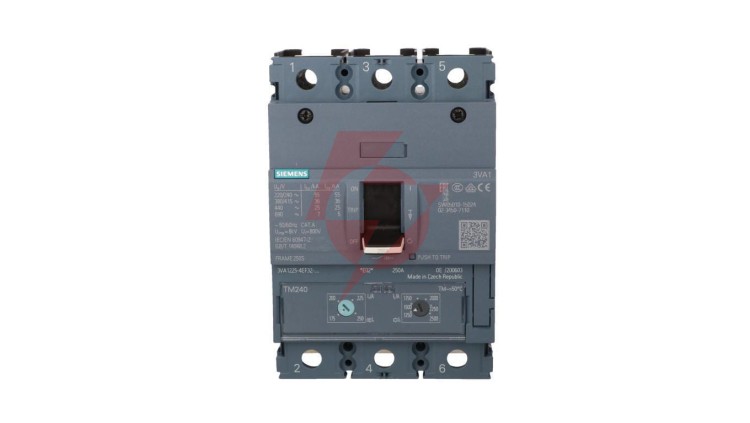 Wyłącznik mocy 3P 250A Icu 36kA 415V AC wyzwalacz TM240 LI przyłącza śrubowe 3VA1225-4EF32-0AA0