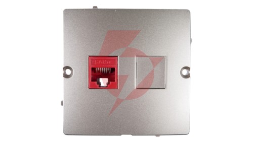 Simon Basic Gniazdo komputerowe pojedyncze RJ45 kat.5e satynowe BMF51.02/29
