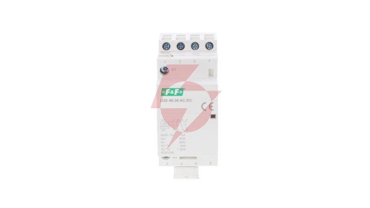 Stycznik modułowy montaż na szynie styki 4xZ 25A 24V DC ST25-40-24V-ACDC