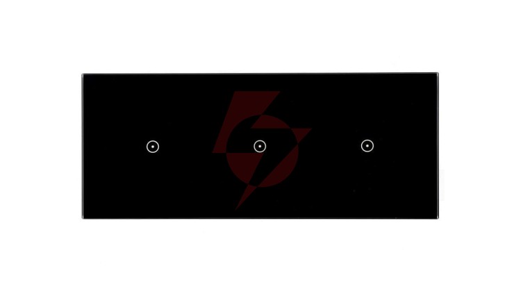 Panel dotykowy S54 Touch, 3 moduły, 1 pole dotykowe + 1 pole dotykowe + 1 pole dotykowe, zastygła lawa DSTR3111/73