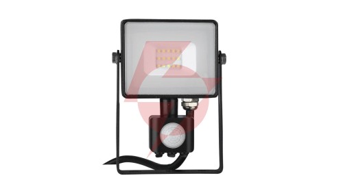 Projektor LED 10W 800lm 4000K Dioda SAMSUNG z czujnikiem ruchu PIR Czarny IP65 437