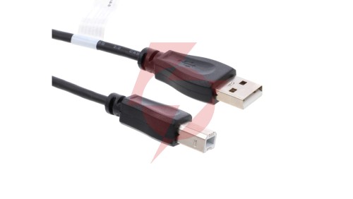 Kabel USB A wtyk - USB B wtyk 2.0 czarny AK-300105-018-S /1,8m/