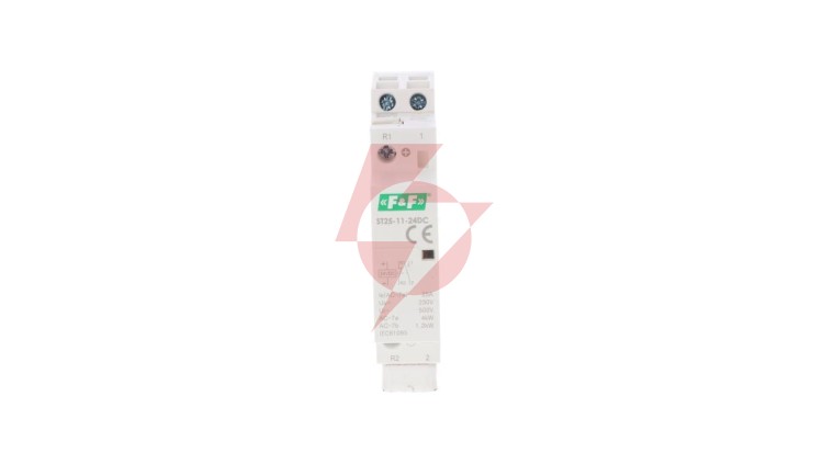 Stycznik modułowy montaż na szynie styki 1×Z+1×R 25A 24V DC ST25-11-24DC