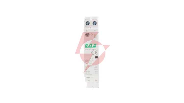 Stycznik modułowy montaż na szynie styki 2R 25A 24V DC ST25-02-24DC