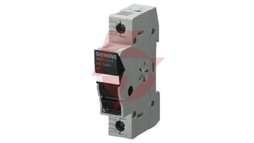Podstawa bezpiecznikowa do wkł. cylindrycznych 10x38mm 25A 1000V 1P z diodą sygnalizacyjną PV 3NW7014-4