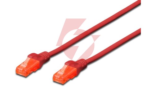 Kabel krosowy (Patch Cord) U/UTP kat. 6 czerwony 5m DK-1612-050/R