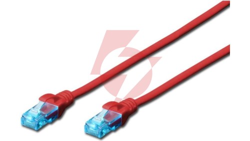 Kabel krosowy (Patch Cord) U/UTP kat. 5e czerwony 5m DK-1512-050/R