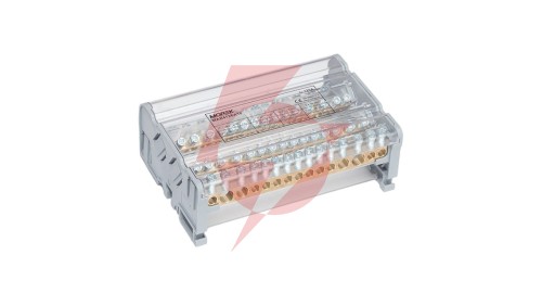 Blok dystrybucyjno-rozdzielczy MOBLOCK 4P 125A-15 2x35mm2 + 2x25mm2 + 11x6mm2 TS35 MAB4126A18