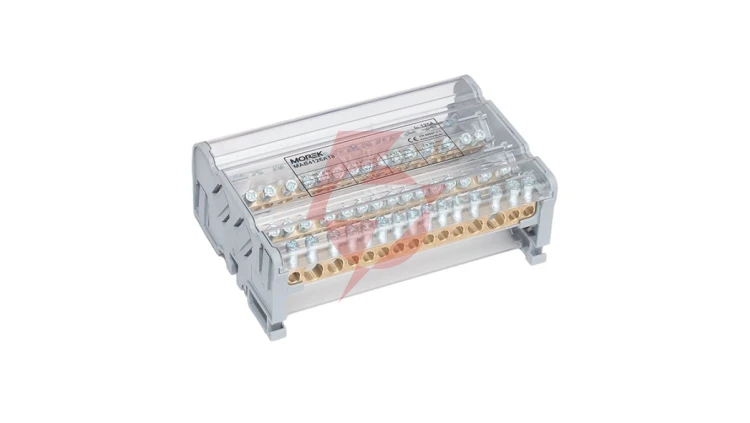 Blok dystrybucyjno-rozdzielczy MOBLOCK 4P 125A-15 2x35mm2 + 2x25mm2 + 11x6mm2 TS35 MAB4126A18
