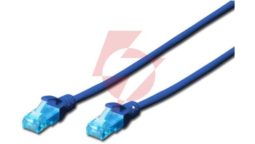 Kabel krosowy (Patch Cord) U/UTP kat. 5e niebieski 5m DK-1512-050/B