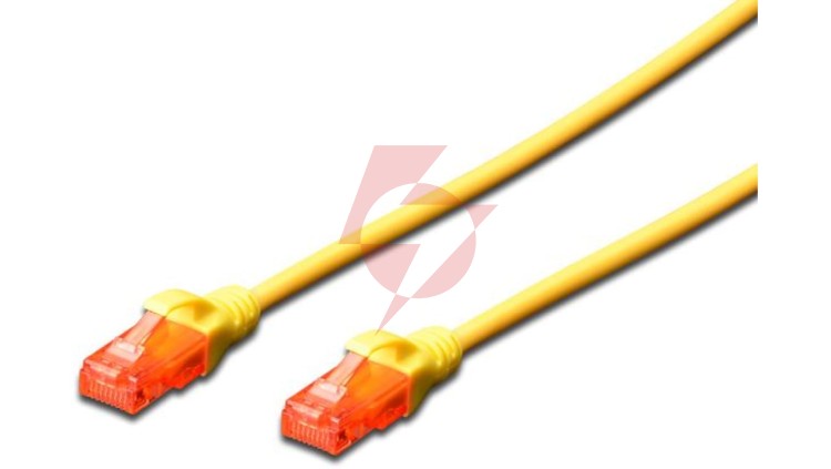 Kabel krosowy (Patch Cord) U/UTP kat. 6 żółty 5m DK-1612-050/Y
