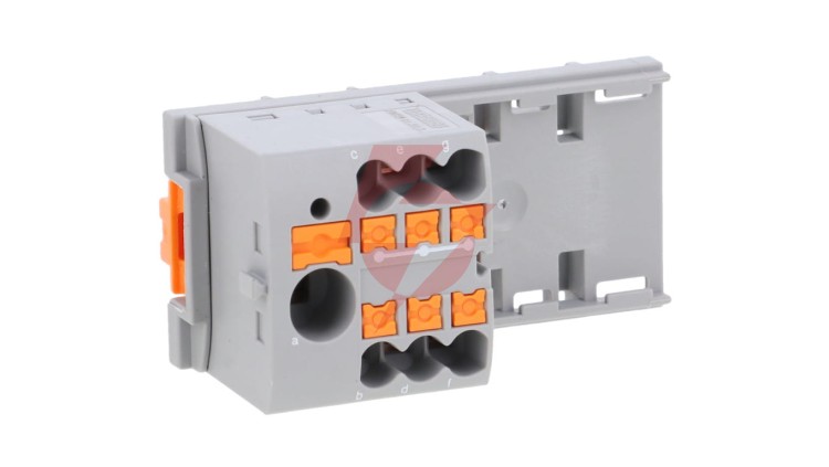 Blok rozdzielczy PTFIX 6/6X2,5-NS35 GY, szare złącze przemysłowe - 6 punktów przyłączeniowych o przekroju 2,5mm2