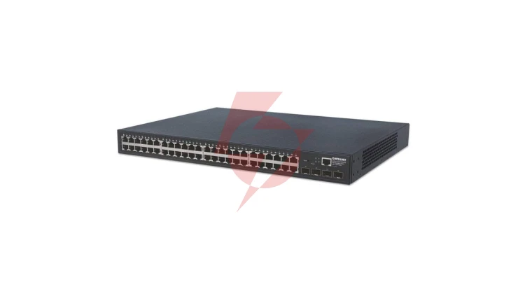 Switch 48-portowy zarządzalny Gigabit RJ45 4x SFP