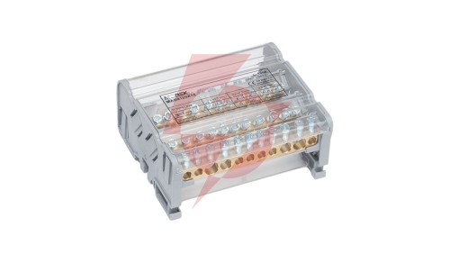 Blok dystrybucyjno-rozdzielczy MOBLOCK 4P 125A-11 2x35mm2 + 2x25mm2 + 7x6mm2 TS35 MAB4125A18