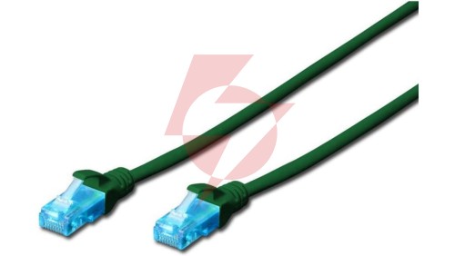 Kabel krosowy (Patch Cord) U/UTP kat. 5e zielony 5m DK-1512-050/G