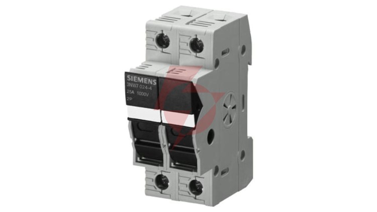 Podstawa bezpiecznikowa do wkł. cylindrycznych 10x38mm 25A 1000V 2P PV 3NW7023-4