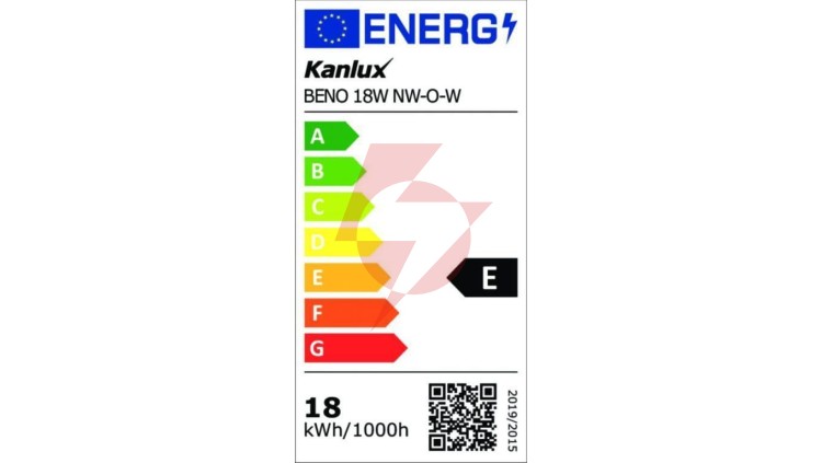 Plafoniera LED BENO 18W NW-O-W 1550lm 4000K IP54 32940