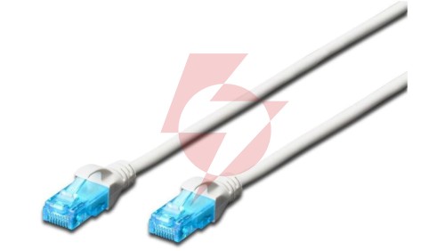 Kabel krosowy (Patch Cord) U/UTP kat. 5e biały 0,5m DK-1512-005/WH