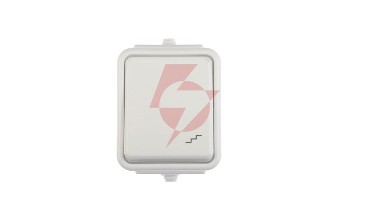 Cedar Łącznik schodowy hermetyczny IP44 10A biały WNt-600C WNT600C01