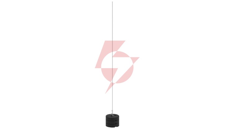 Masz odgromowy z pojedynczą podstawą betonową 3,5m 43.35 AL 3P CZ /43033509/