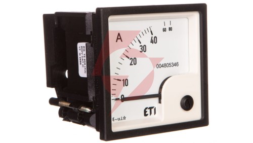 Amperomierz analogowy tablicowy 40A klasa 1,5 72x72mm EQ72 004805346