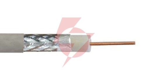 Przewód koncentryczny RG6 75 Ohm PN-EN 50117-2-4 Klasa A biały PVC /100m/