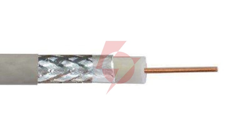Przewód koncentryczny RG6 75 Ohm PN-EN 50117-2-4 Klasa A biały PVC /100m/