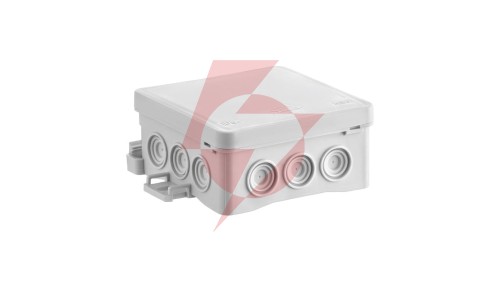 Puszka naścienna 85x40x85mm z dławnicą zintegrowaną samozatrzaskowa, bezhalogenowa, seria FASTBOXiHOOK szara IP54 NS6 35346102