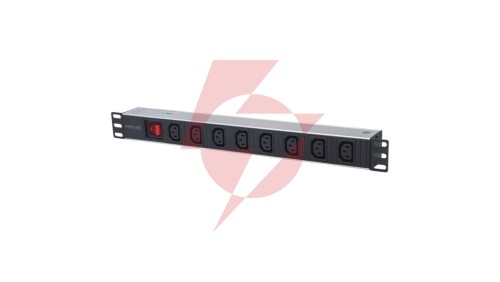 Listwa zasilająca Rack 1U 110-250V/16A 8X C13 kabel 2M 163620