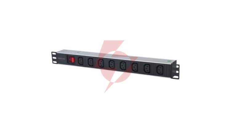 Listwa zasilająca Rack 1U 110-250V/16A 8X C13 kabel 2M 163620