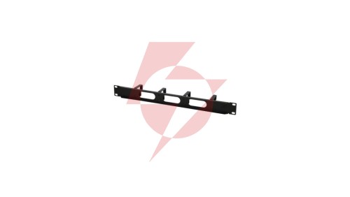 Organizer kabli 1U do szaf rack 19, 4x48mm, czarny